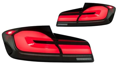 ZYXDMMJH Auto Rückleuchten Für BMW 5 Series Sedan F10 F18 2010-2016, Bremse Rückfahrlicht Rückleuchte Hinten Nebel Licht Bremslicht Rücklicht Montage Hinten Stoßstange,B-Black-Right
