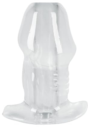 ANOS Butt Plug mit Tunnel – Transparenter hohler Analplug aus TPE | Anal-Dehnung & Stimulation | Assplay Einlauf Sexspielzeug für Männer & Frauen
