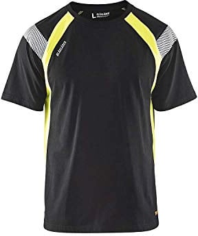 Blaklader 33321030 T-SHIRT , Schwarz/Gelb, grootte L