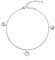 Bracelet Cheville Argent 925 Chaîne de Cheville avec Charm Etoile de David pour Femme