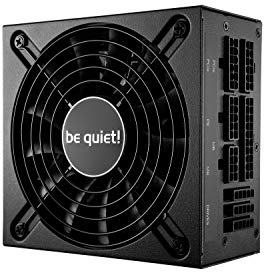 be quiet! SFX L Power 500W, 80 Plus Gold, temperaturgesteuerter 120mm Qualitätslüfter, 4 PCIe-Anschlüsse für leistungsstarke GPUs, modulare Kabel, SFX/-ATX Netzteil-Adapter-Blende, BN238