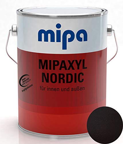 Holzlasur High Solid Mipaxyl Nordic für Volltonanstriche 2,5l im Wunsch Holzfarbton (Nussbaum)