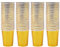 Riverhighfur Lot 100 Gobelets Carton écologique 9 oz gobelets en Papier Tasses de Papier à Feuille dorées pour Mariages, Anniversaires
