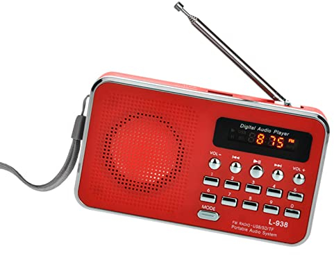 Docooler L-938 Mini FM Radio Digital Portable 3W Stereo Speaker MP3 Audio Player High Fidelity Sound Quality w/ 1.5 Inch Display Screen Support USB Drive TF SD MMC Card AUX-IN Earphone-out