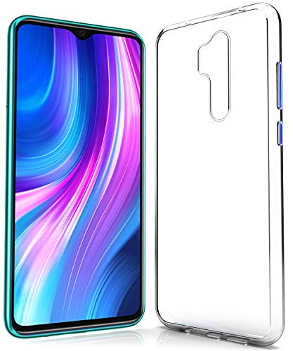 NewTop Cover Compatibile per XIAOMI REDMI Note 8 PRO, Custodia TPU Clear Silicone Trasparente Slim Sottile Flessibile Case Posteriore Protettiva
