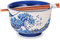 Happy Sales, Mehrzweck-Schüssel für Ramen, Udon, Soba, Pho, Nudeln, Donburi, Reis, Tayo mit Essstäbchen, 16,2 cm, Blau