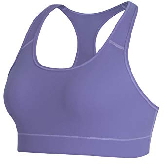 BUBBLELIME Racerback Sport-BHs für Damen, nahtlos, hohe Stoßfestigkeit, Sportkleidung, Workout, Fitness, Gymnastik, Yoga, Lavendel (1), Large