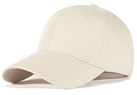 Bakicey Baseball Cap Unisex Outdoor Sonnenhut - Baumwolle Mütze für Erwachsene, Casual Hip Hop Baseboard Kappe Verstellbar für Damen und Herren (Khaki)