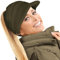 TOSKATOK Damen Slouchy Peaked Pferdeschwanz Unordentlicher Dutt Beanie Mütze Kappe, olivgrün, Einheitsgröße