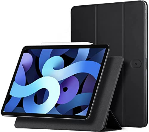 PITAKA iPad Air 10.9 Case(2022/2020 5th/4th Gen), Magnetic Slim Smart Folio Cover and iPad Stand, 2 Viewing Angles, with Auto Wake/Sleep [MagEZ Folio 1] Fits MagEZ Case for iPad Air, Black