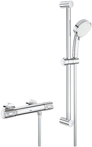 Grohe Grohtherm 1000 Performance Shower Thermostat with Rail Set Chrome