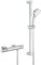 Grohe Grohtherm 1000 Performance Shower Thermostat with Rail Set Chrome