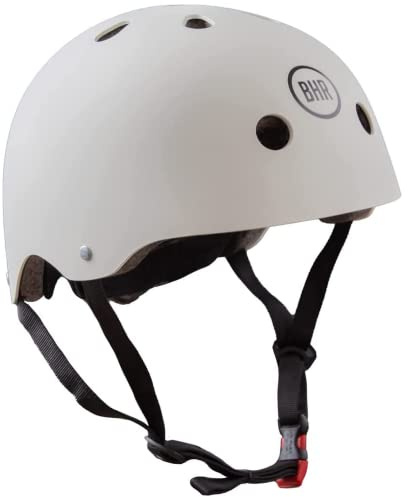 BHR 817 Sport Elektro-Scooter-Helm | Made in EU & CE-geprüft | Fahrradhelm für Fahrrad, BMX, Skateboard, Skating | Kinder, Jugendliche & Erwachsene | Perlweiß matt | M