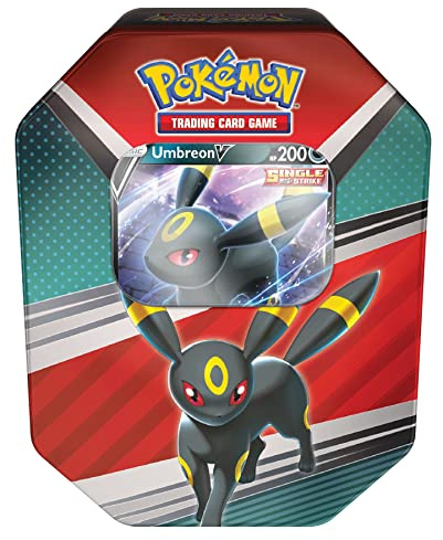 Pokémon TCG: V Tin Heroes Umbreon (1 Folienkarte & 4 Boosterpackungen)