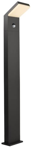 DEKO-LIGHT 733068 Pollerleuchte Tucanae Motion 1000 Aluminium dunkelgrau / Kunststoff 18W 1650lm 3000K 110° IP54 L206xB180xH1000mm