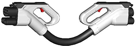 LXSWY Adapter für Elektrofahrzeuge 150 A CCS Combo 2 auf CCS Combo 1 Schnellladeadapter mit 0,5 m UL-Kabel Ladestation for Elektrofahrzeuge (Color : with Cable)