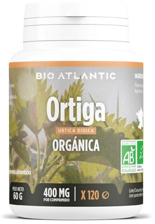 ✿ Ortiga Orgánica 1200 mg por dosis diaria - 120 comprimidos - Alta Concentración, Formato Ahorro, Premium y Vegetal