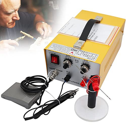 CGLYYDS Jewelry spot Welding Machine, 200W/30A,400W/80A Spot Welder with Foot Pedal for Jewelry Gold Silver Platinum Precious Metal,Permanent Jewelry Welder Kit,30A