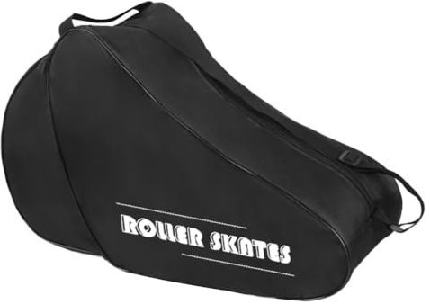 Rollschuhe Tasche Kinder Skate Bag Oxford Schlittschuhtasche mit Separat Helmtasche Rollerskates Schutzausrüstung Aufbewahrungstasche Robuste Umhängetasche Tragetasche für Rollschuhe Schlittschuhe