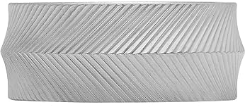 Fossil Herrenring, Harlow Linear Texture Edelstahlband Ring