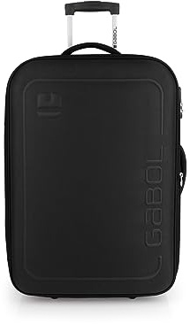 Gabol Orbit weicher mittelgroßer Koffer mit 67 l Fassungsvermögen, Schwarz , 44x27x66 centimeters, Koffer und Trolley