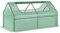 Outsunny Raised Garden Bed with Greenhouse, Steel Planter Box with Plastic Cover, Roll Up Window, Dual Use for Flowers, Vegetables, Fruits and Herbs, 185L x 95W x 92H cm, Green