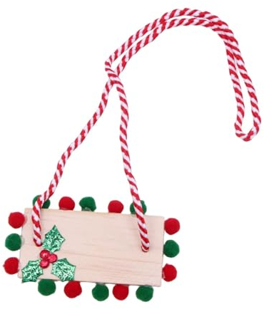 Folpus 1/12 Puppenhaus Schaukel Aus Holz, Mini Feengarten Zubehör