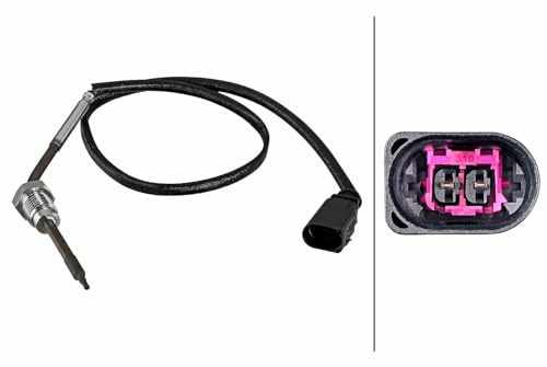 HELLA 6PT 010 376-741 Sensor, Abgastemperatur - 2-polig - geschraubt