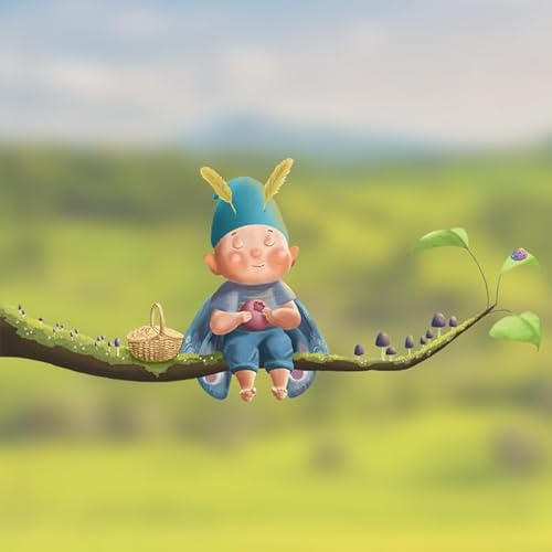 TinyFoxes Fensterbild Pausbacke - niedliches Fensterbild für das Kinderzimmer - statisch und wiederverwendbar - handgezeichnet von Kristin Franke