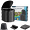 Qupzze Portable Toilet, Outdoor Camping Campervan Toilet, Collapsible Toilet Bucket, Portable Loo, WC for Fishing Hiking Traffic Jams Festivals