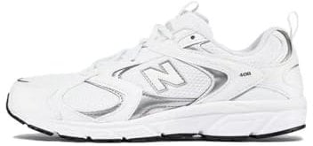 New Balance Herren 408 Sneaker, Weiss/Silber, 44 EU