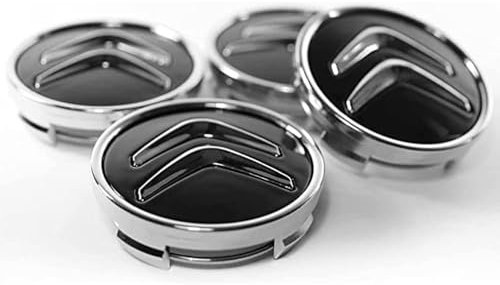 4 pcs Cache Moyeu pour Citroen C4 II/2 Picasso 2013-2016,60mm Capuchon Central Modification Enjoliveur Centre de Jante Capuchons Plastique ABS Cache-Moyeu,Black-