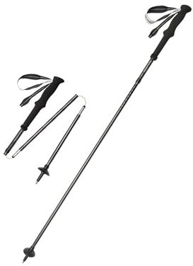 Naturehike Trekking Poles 178g Ultra-light,4 Section Adjustable Collapsible,3K Carbon Fiber&7075 Aluminium Alloy Stick for Men Women Walking,Hiking,Camping,Mountaining(Starry sky black-120cm)