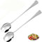 HUATEEN Couverts à Salade en Acier Inoxydable,2 pcs Cuillère et Fourchette 28 cm, Design Professionnel pour Cuisine, Hôtel, Restaurant ou Fêtes Familiales