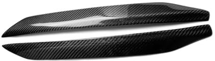 CNMNDE Scheinwerfer-Augenbrauen-Zieraufkleber, passend for Hyundai, GENESIS, Coupe 2009–2011, Frontscheinwerfer-Lampenabdeckung, Stirn-Kohlefaser-Scheinwerfer-Augenlid Scheinwerfer-Augenbrauenschutz