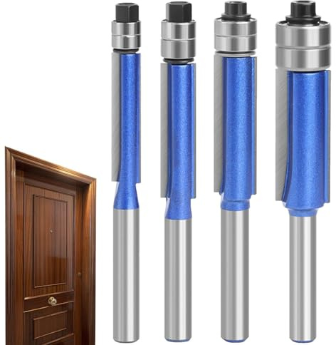 Ober- und Bodenlager -Router -Bits, Flush -Trim -Router -Bit 1/4 Shank