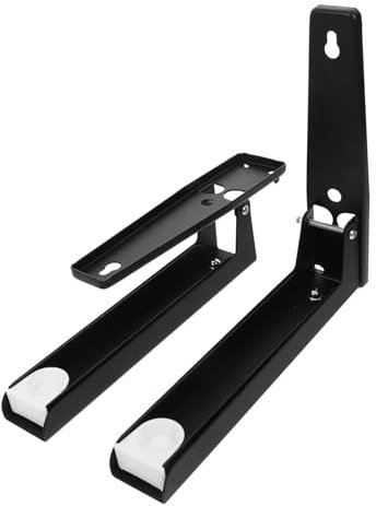 HOMSFOU 2pièces Étagère Murale Pliante Pour Four à Micro-ondes Support Rétractable Et Robuste Cadre Mural Pour Micro-ondes