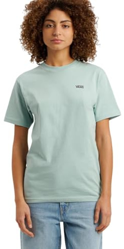 Vans Damen-T-Shirt mit Logo auf der linken Brust, Rundhalsausschnitt, kurzärmelig, Evening Haze, S