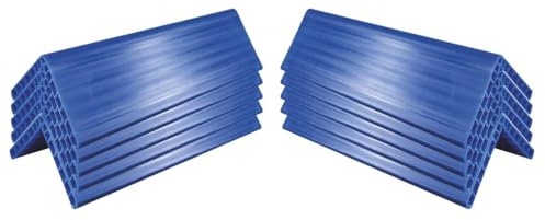 (10x) Kantenschutzwinkel 600 mm – Blau | 120 x 120 x 12 mm | Kantenschoner aus PE-Kunststoff | bruchfest, formstabil & kältebeständig – für Ladungssicherung mit Zurrgurten