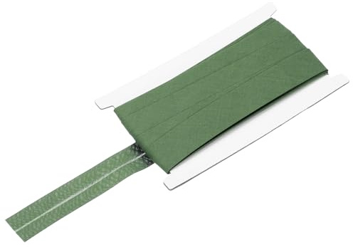 sourcing map Schrägband aus Baumwolle zum Nähen, Nähen, Quilten, Einfassen, Basteln, einfach verpackt (Hellgrün, 9,1 m)