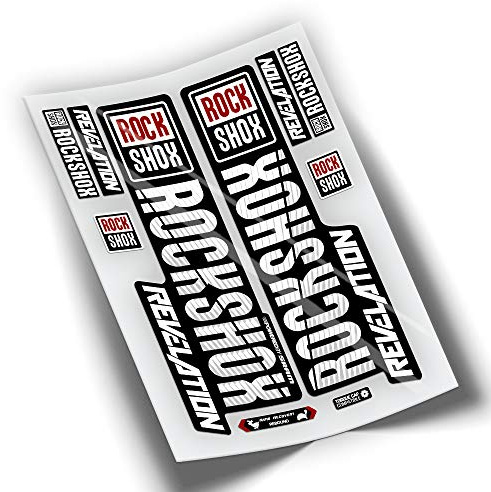 Ref: VP73 Aufkleber, kompatibel mit Rock-Shox Revelation 2019, 2020 MTB, Sticker, Aufkleber, Aufkleber für Mountainbikes