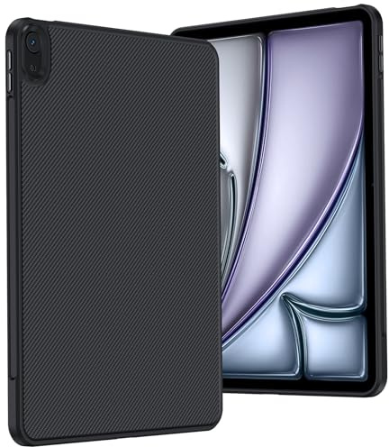 BENKS ArmorPro Hülle für iPad Air 11 Zoll M4/M3/M2, iPad Air 5./4. 2022/2020 10,9 Zoll, Schlanke & Leichte Stoßfeste Schutzhülle mit Apple Pencil Halter Aus Kevlar 600D Aramidfaser und TPU