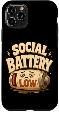 Custodia per iPhone 11 Pro Umorismo batteria sociale