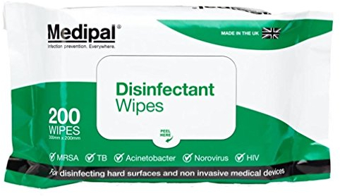 Medipal Disinfectant Wipes for Cleaning and Disinfecting Surfaces - Pack of 200