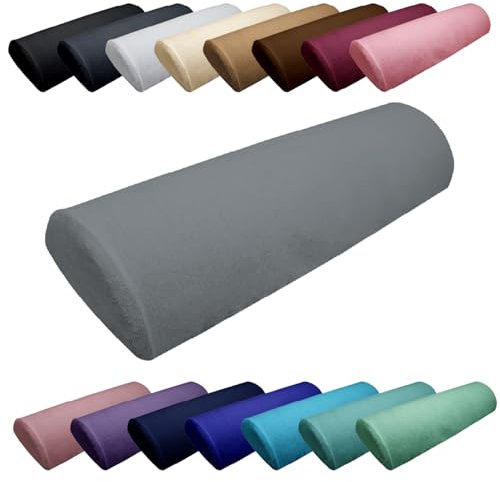 Vivezen - Drap Housse de Protection en éponge pour Coussin Demi-Rond 66 cm x 22 cm x 12 cm de Table de Massage - Plusieurs Coloris