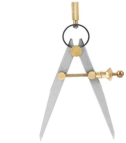 Spitzzirkel Anreisszirkel 100mm Carbon Steel Leather Markierung Zirkel Compass Rotating Scratch Leathercraft Divider für Kanten