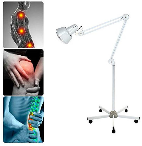 275W Infrarotlampe Wärmelampe Infrarot Lampen Ständer Schmerzlinderung Heat IR Lampe