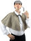 The Dragons Den Disfraz de policía victoriano Sherlock para adultos, 3 piezas