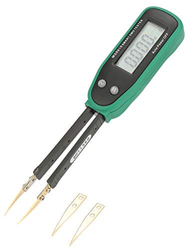 Pinzette digitali intelligenti SMD Palmare Resistenza Capacità Tester Multimetro Induttanza Misuratore Scansione automatica 3000 conteggi (batteria non inclusa)