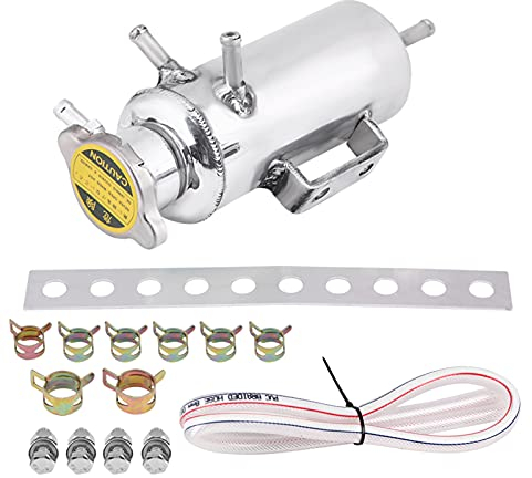 Vase d'expansion de Liquide de Refroidissement, Réservoir de récupération Universel 350 ML en Aluminium Voiture SUV réservoir de débordement Refroidisseur